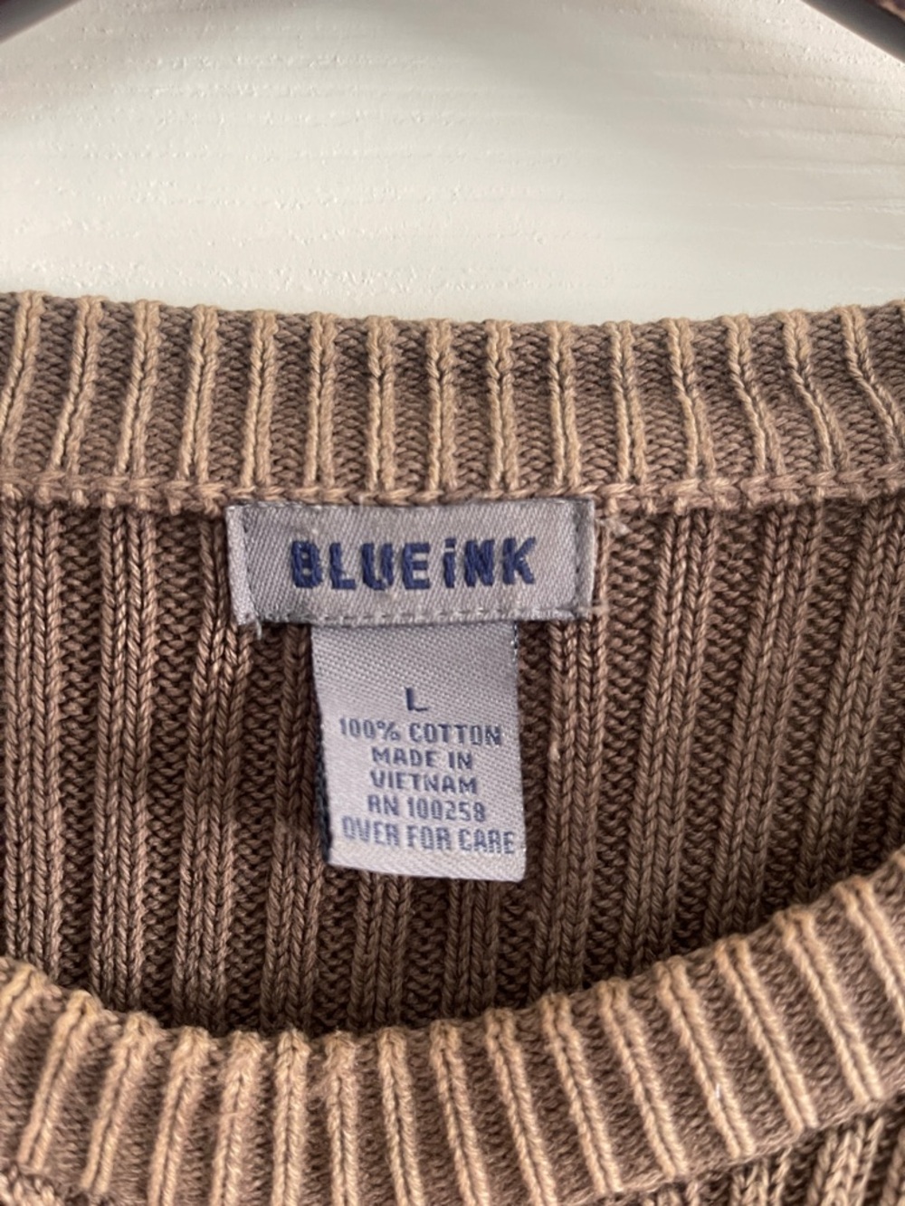 Men  Ribbed Crewneck Sweater - Brown - Picture 2 of 5